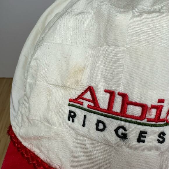 Vintage Albion Ridges Golf Course Hat White Red Cap Strapback Minnesota - Picture 3 of 11